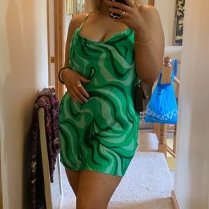 beautiful sold out zara green dress